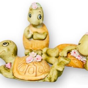3 Ceramic Vintage Turtles